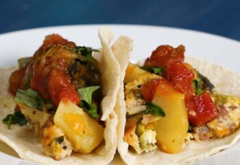Breakfast Tacos - Eggs and Bacon